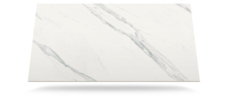 Opera Porcelain surface close-up showing flowing grey veining