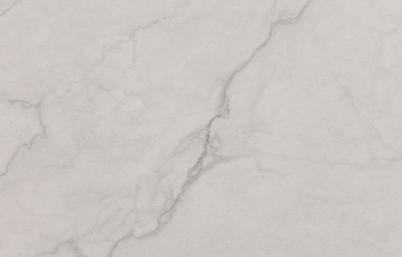 Statuario Venato Porcelain close-up showing a bright white marble effect background with soft grey veining and gentle shading